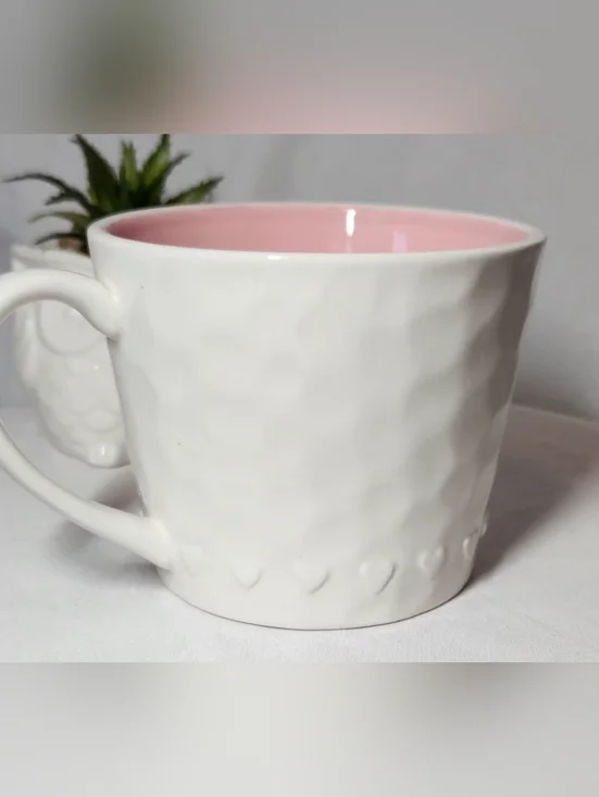 Made In England Harvest Green Studio "Spread the Love" Stonewear Coffee Mug - Picture 2 of 8